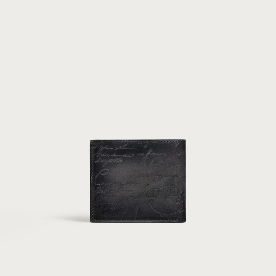 ベルルッティ Berluti マコレ フラップ コンパクトウォレット 財布【nero grigio 】【送料無料】【正規品】の画像