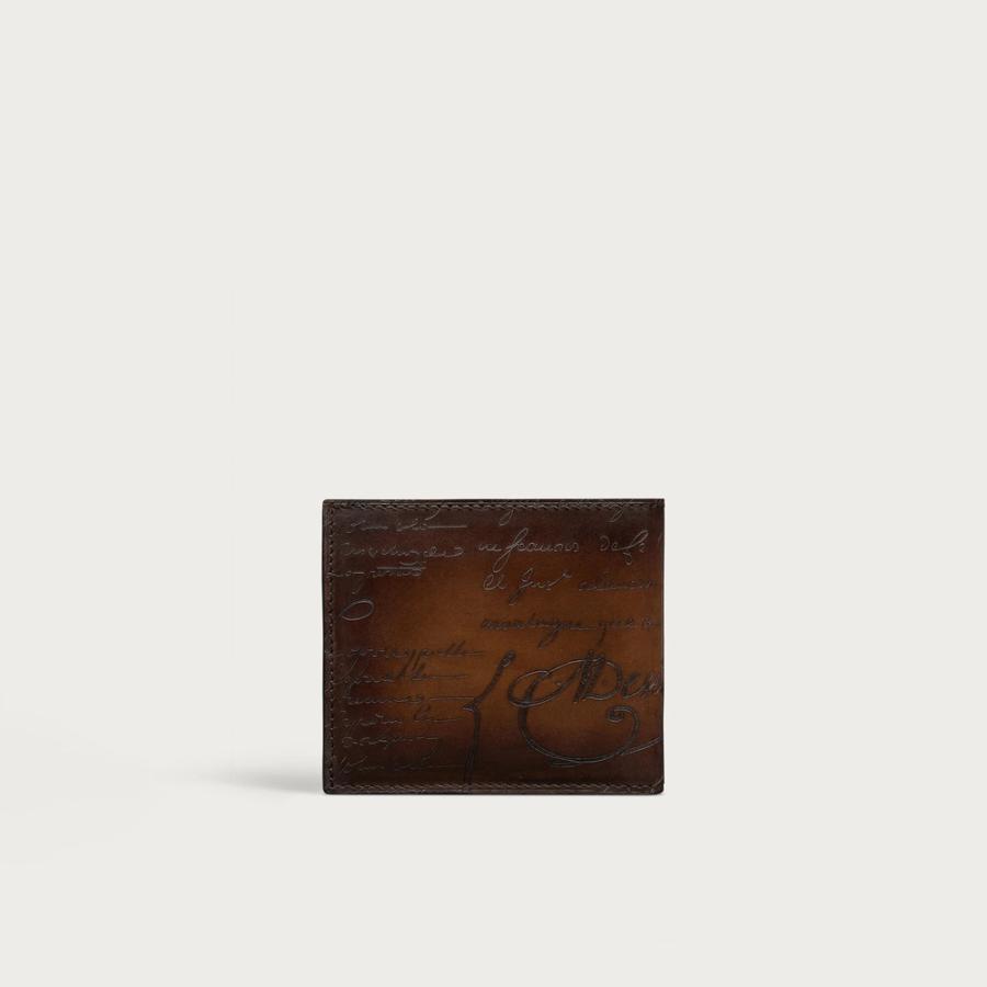 ベルルッティ Berluti マコレ フラップ コンパクトウォレット 財布【cacao intenso 】【送料無料】【正規品】の画像