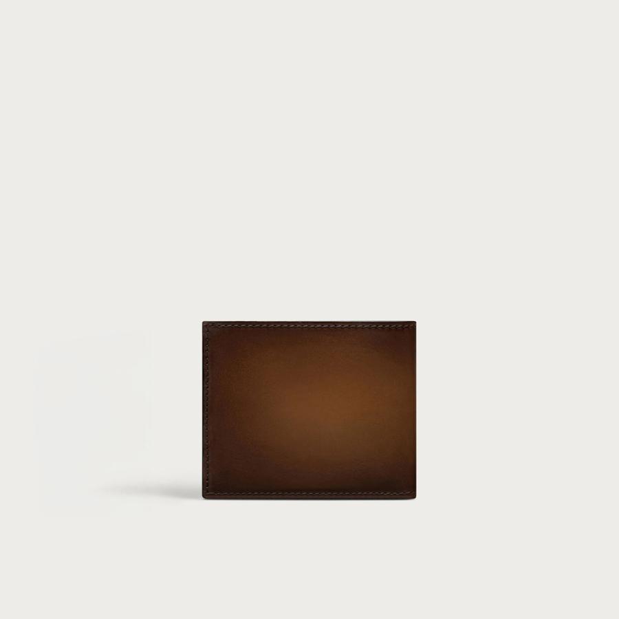 ベルルッティ Berluti マコレ スリム フラップ コンパクトウォレット 財布【cacao intenso 】【送料無料】【正規品】の画像