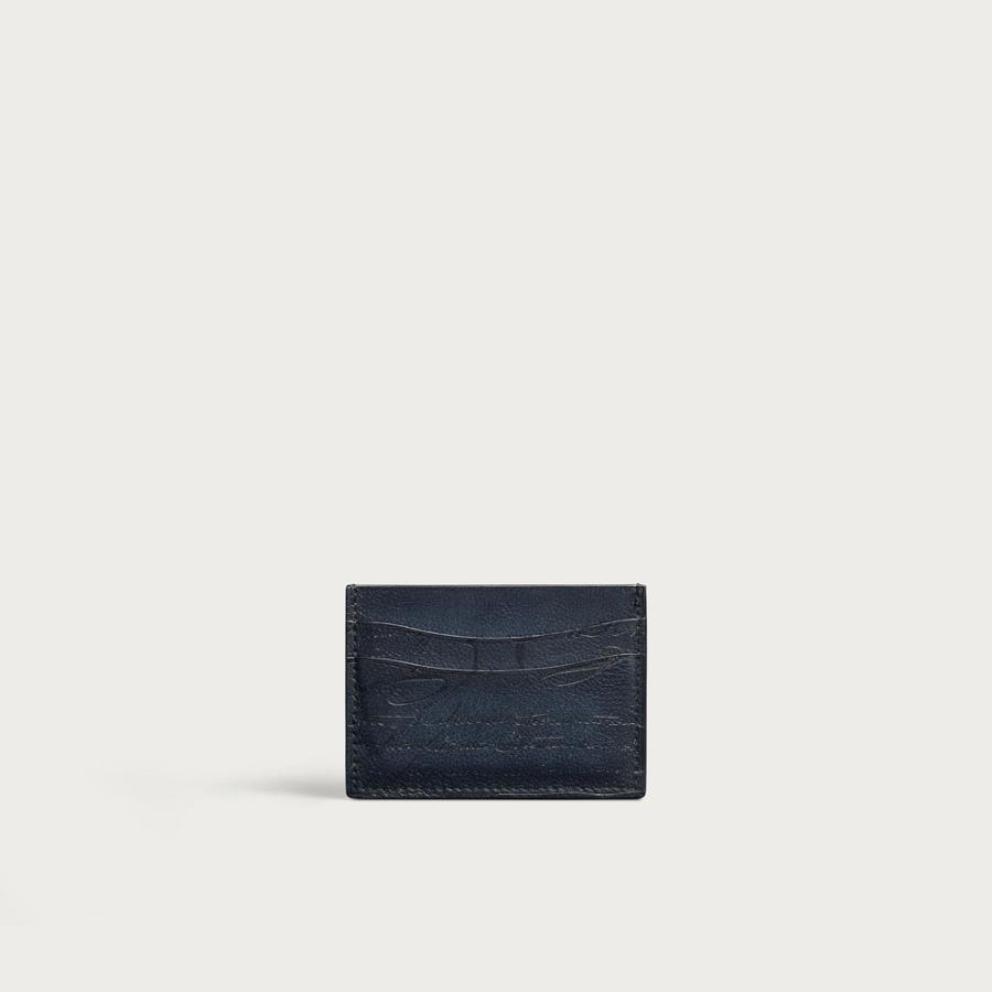 ベルルッティ Berluti バンブー カードホルダー【indigo denim 】【送料無料】【正規品】の画像