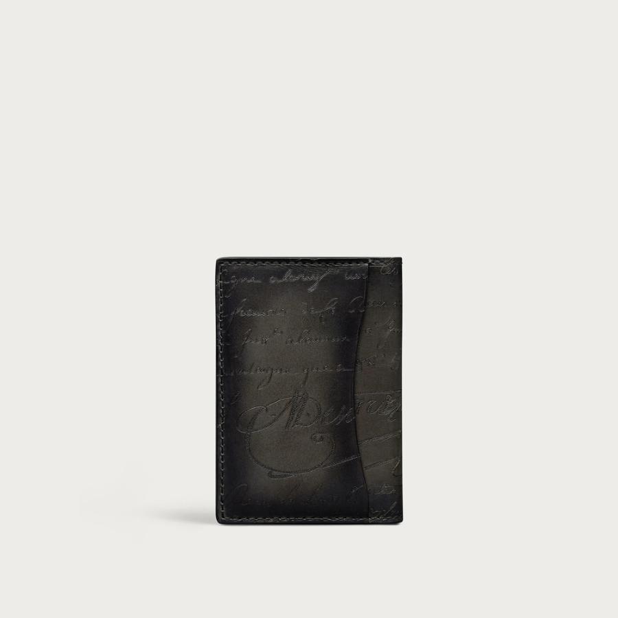 ベルルッティ Berluti ジャグア フラップ カードホルダー【nero grigio 】【送料無料】【正規品】の画像