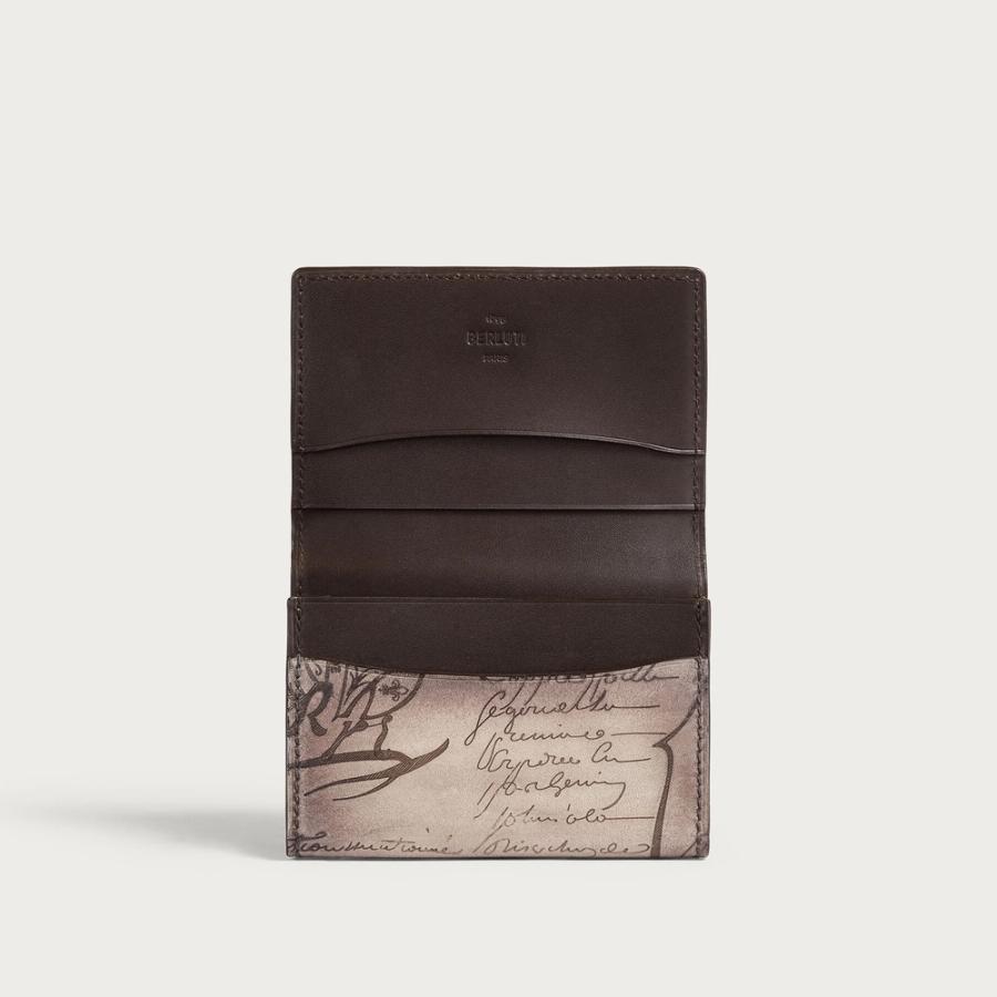 ベルルッティ Berluti インブイア フラップ カードホルダー【gris 】【送料無料】【正規品】の画像