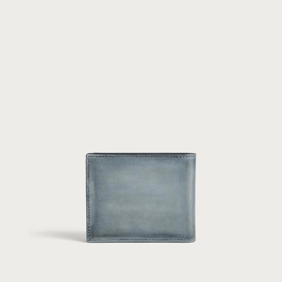 ベルルッティ Berluti マコレ スリム フラップ コンパクトウォレット 財布【bleu brume 】【送料無料】【正規品】の画像