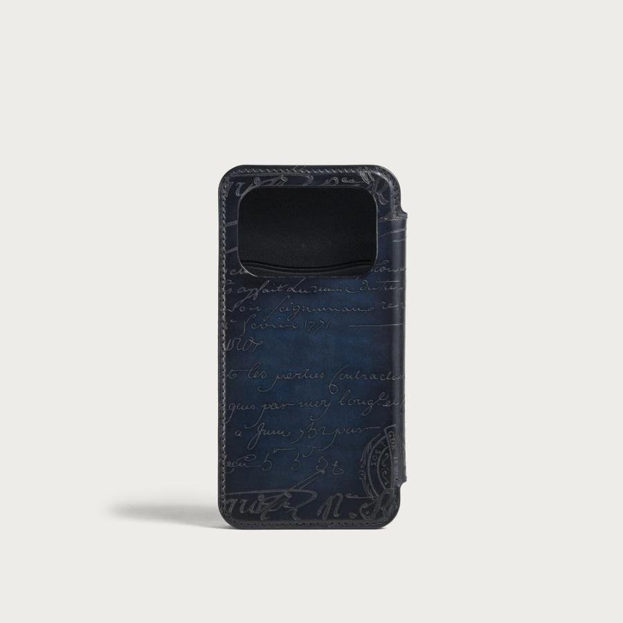 ベルルッティ Berluti iPhone 17 Pro フォリオ【nero blu 】【送料無料】【正規品】の画像