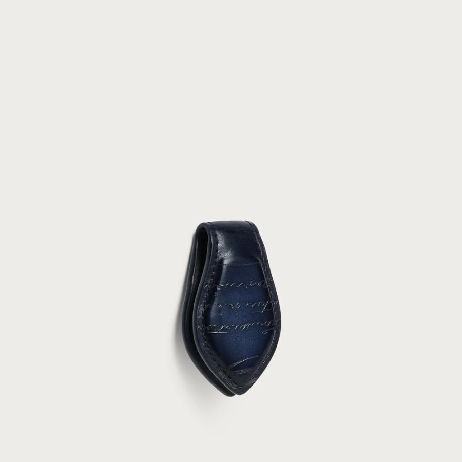 ベルルッティ Berluti マネークリップ【nero blu 】【送料無料】【正規品】の画像