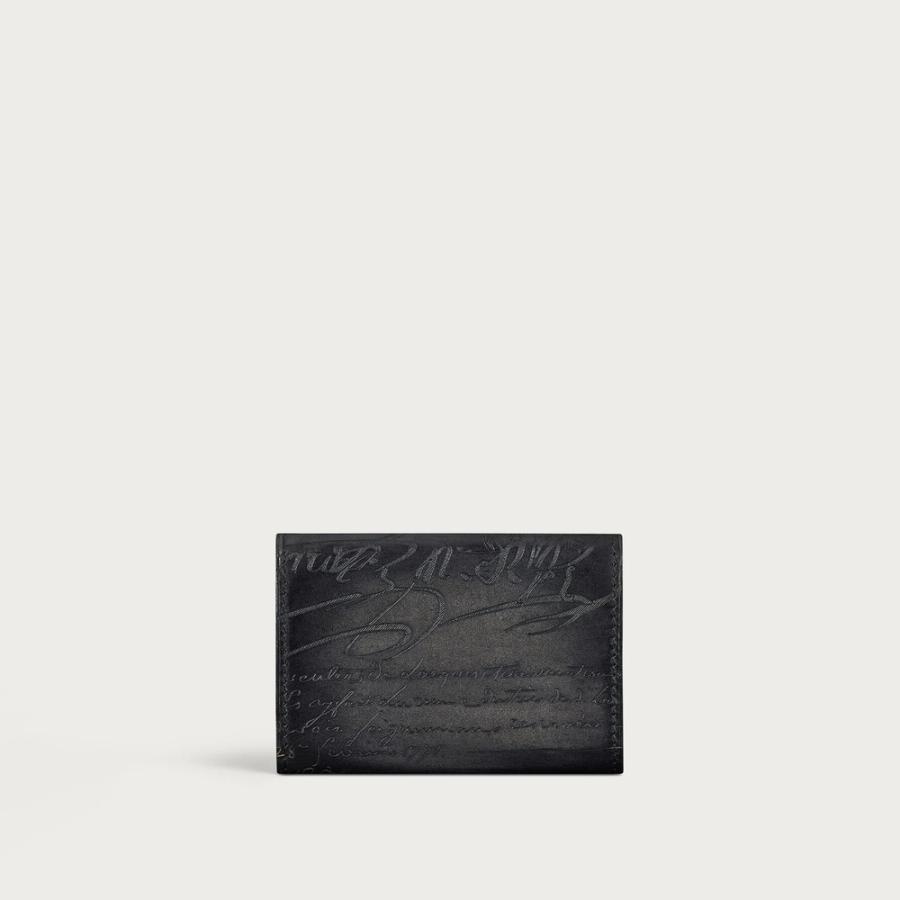 ベルルッティ Berluti インブイア フラップ カードホルダー【nero grigio 】【送料無料】【正規品】の画像