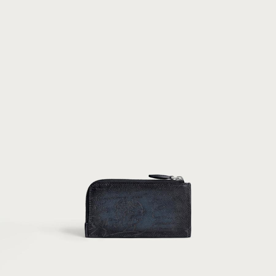 ベルルッティ Berluti コア マキシ ジップ カードホルダー【indigo denim 】【送料無料】【正規品】の画像