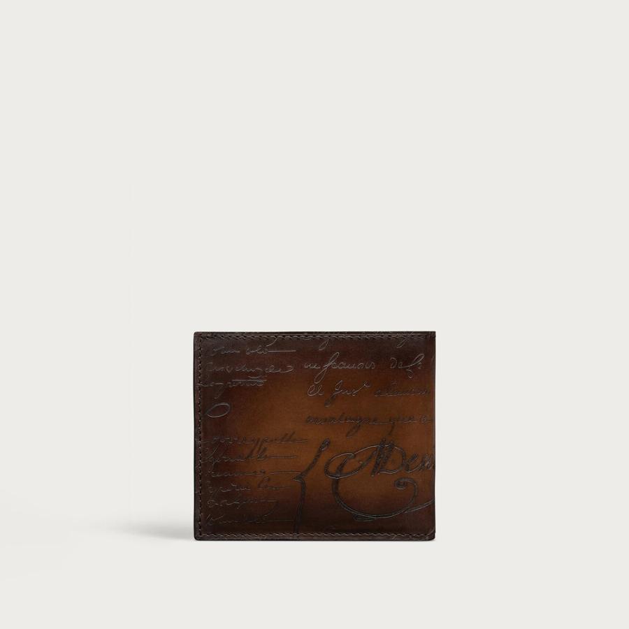 ベルルッティ Berluti マコレ フラップ コンパクトウォレット 財布【cacao intenso 】【送料無料】【正規品】の画像