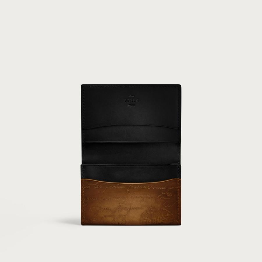 ベルルッティ Berluti インブイア フラップ カードホルダー【cacao intenso 】【送料無料】【正規品】の画像