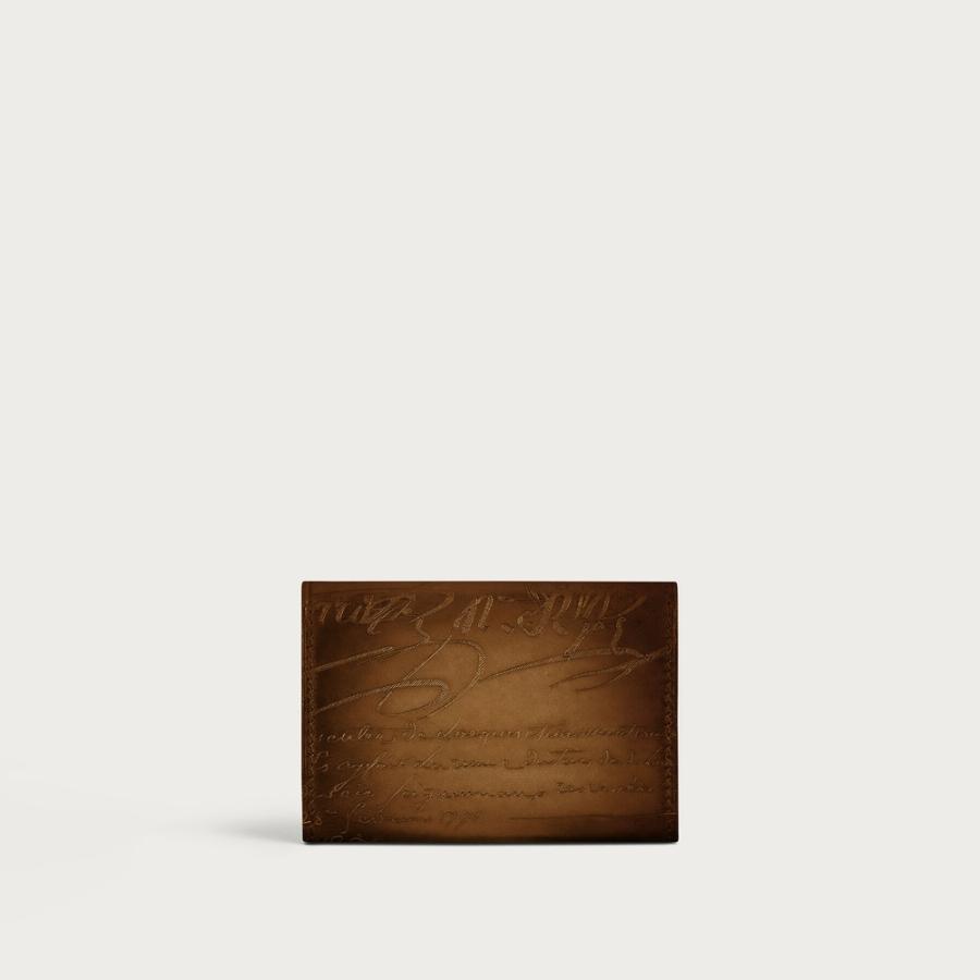 ベルルッティ Berluti インブイア フラップ カードホルダー【cacao intenso 】【送料無料】【正規品】の画像
