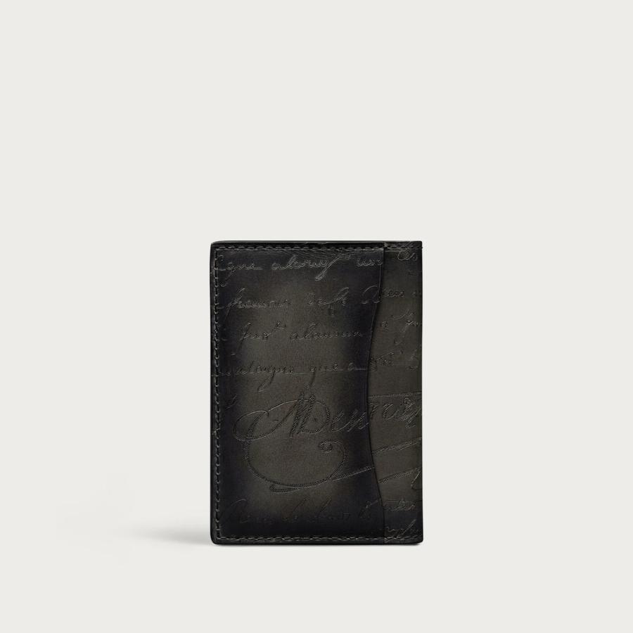 ベルルッティ Berluti ジャグア フラップ カードホルダー【nero grigio 】【送料無料】【正規品】の画像