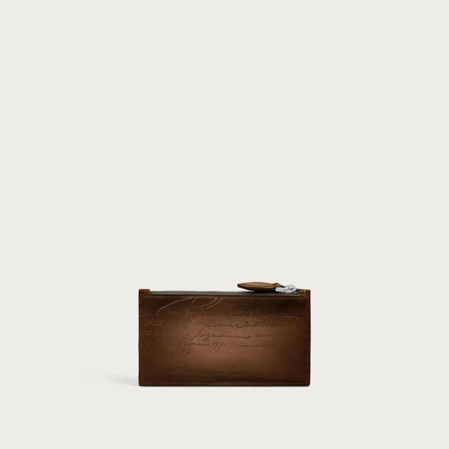 ベルルッティ Berluti コア マキシ ジップ カードホルダー【cacao intenso 】【送料無料】【正規品】の画像