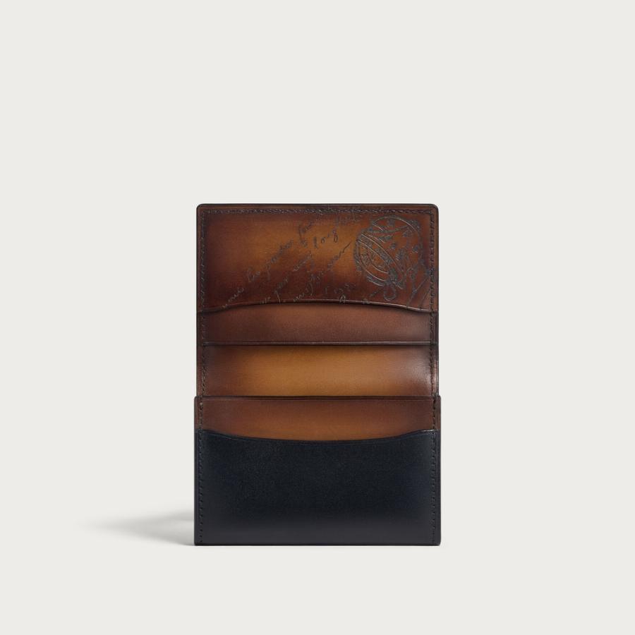 ベルルッティ Berluti インブイア フラップ カードホルダー【black 】【送料無料】【正規品】の画像