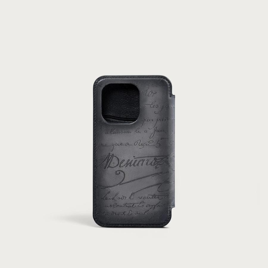 ベルルッティ Berluti iPhone 16 Pro Phone Folio【light aluminio 】【送料無料】【正規品】の画像