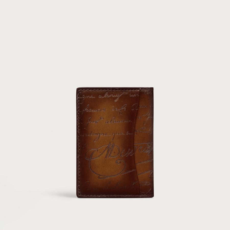 ベルルッティ Berluti ジャグア フラップ カードホルダー【cacao intenso 】【送料無料】【正規品】の画像