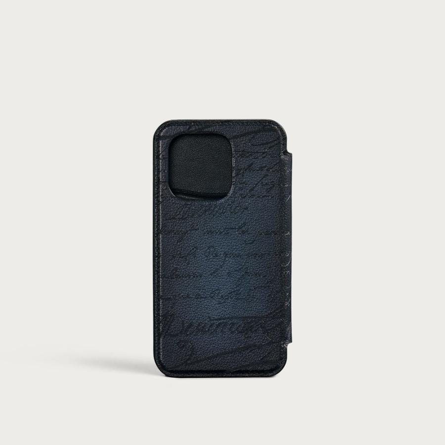 ベルルッティ Berluti iPhone 16 Pro フォンフォリオ【indigo denim 】【送料無料】【正規品】の画像
