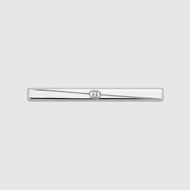 グッチ GUCCI メンズ ダイアゴナル インターロッキングG ネクタイピン 