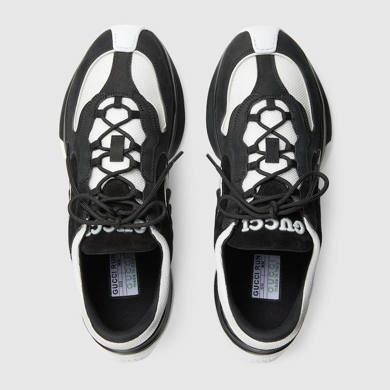 GUCCI グッチ メンズ RUN スニーカー【ブラック スエード GUCCI グッチ メンズ RUN スニーカー【ブラック スエード