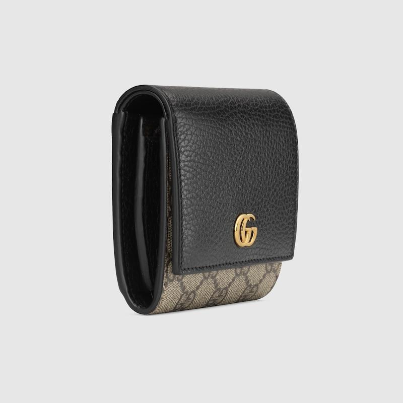 GUCCI グッチ レディース ダブルG バイカラー ミディアム ウォレット 