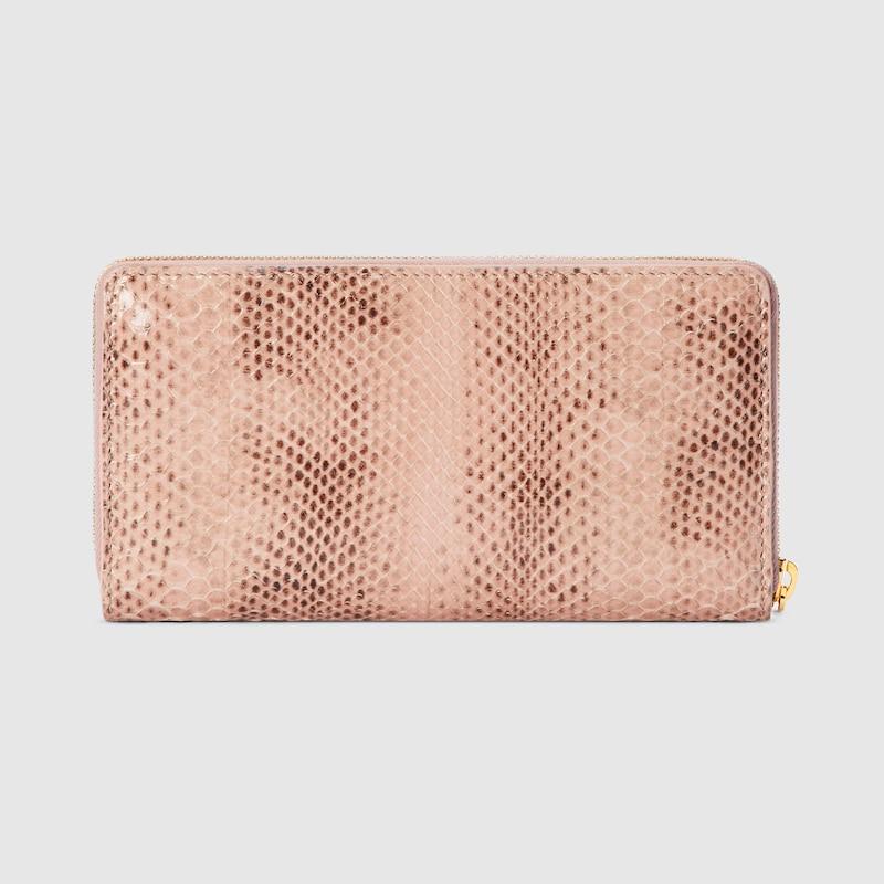 GUCCI グッチ レディース スクリプト パイソン ジップアラウンド GUCCI グッチ レディース スクリプト パイソン ジップアラウンド