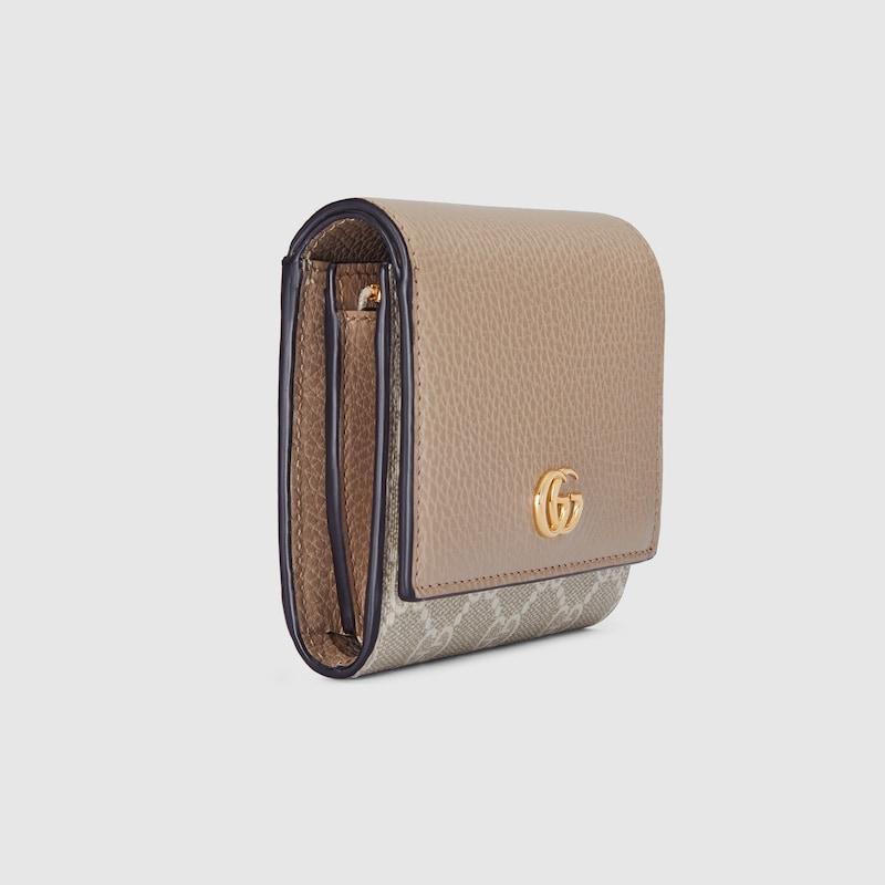 GUCCI グッチ レディース ダブルG バイカラー ミディアム ウォレット 