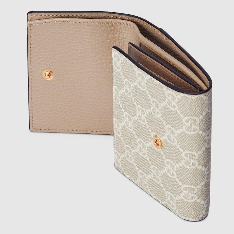 GUCCI グッチ レディース ダブルG バイカラー ミディアム ウォレット 