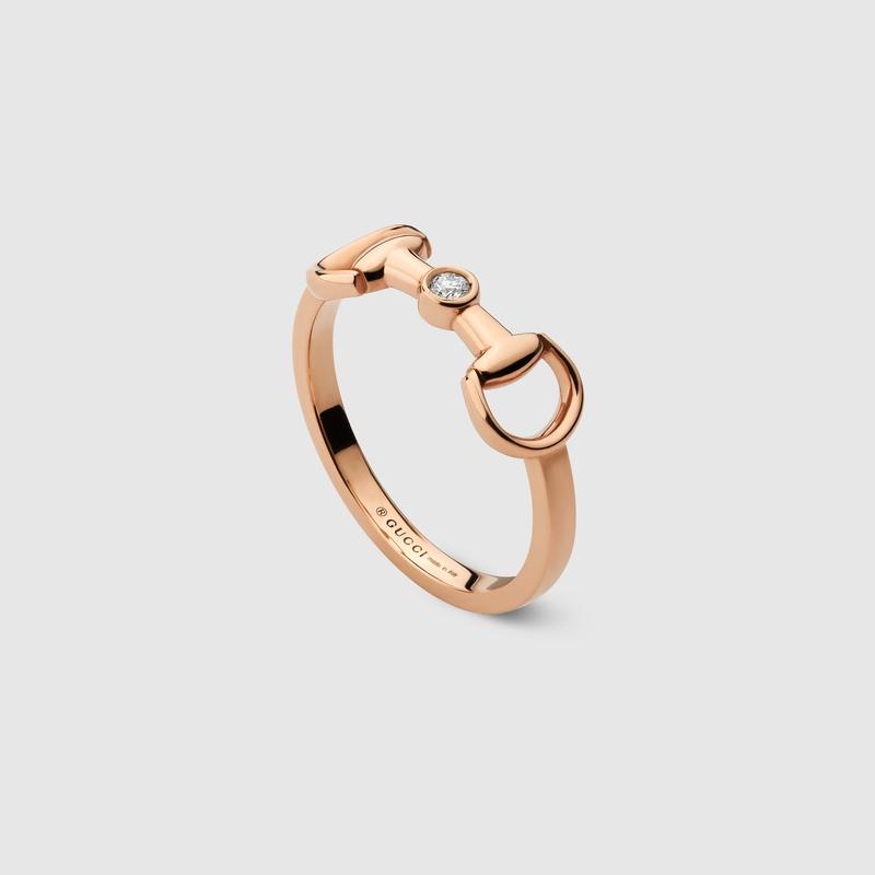 GUCCI（グッチ） レディース ホースビット 18K ダイヤモンド リング