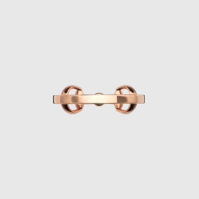 GUCCI（グッチ） レディース ホースビット 18K ダイヤモンド リング
