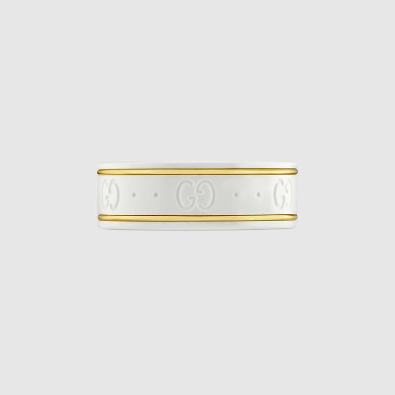 GUCCI（グッチ） レディース アイコン イエローゴールド/ホワイト 