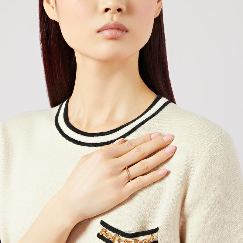 グッチ GUCCI レディース LINK TO LOVE ミラー リング【18K ピンクゴールド 】【送料無料】【正規品】の画像