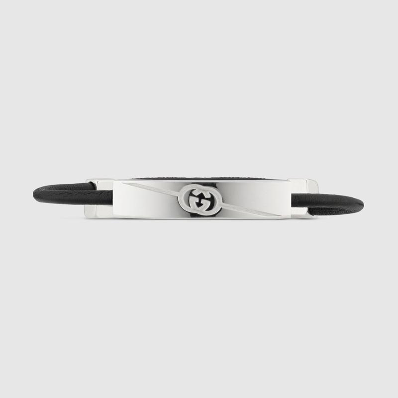 専用GUCCI グッチ18ＫインターロッキングGバックルレザーブレスレット　新品 GUCCI（グッチ） レディース ダイアゴナル インターロッキングG