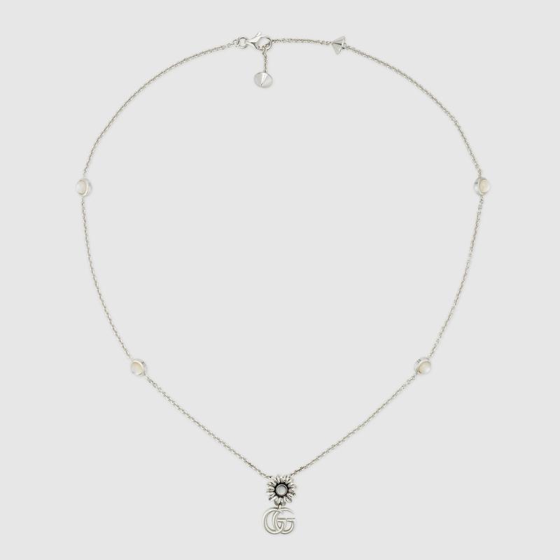 GUCCI（グッチ） レディース ダブルG マザーオブパール ネックレス
