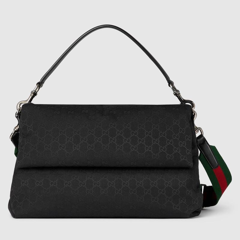 GUCCI（グッチ） メンズ ウェブ ストライプ付き GG ミディアム クロス