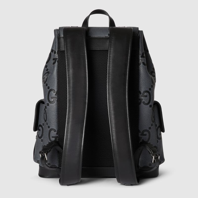 GUCCI（グッチ） メンズ GG ラージ バックパック【グレー＆ブラック GG