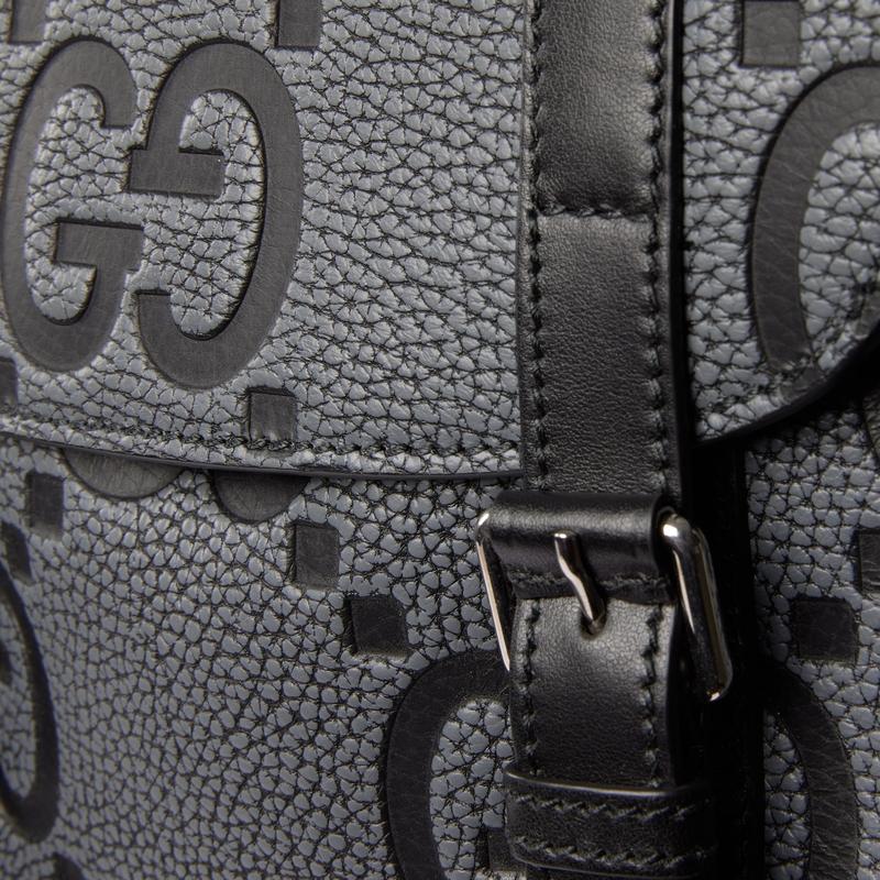 GUCCI（グッチ） メンズ GG ラージ バックパック【グレー＆ブラック GG