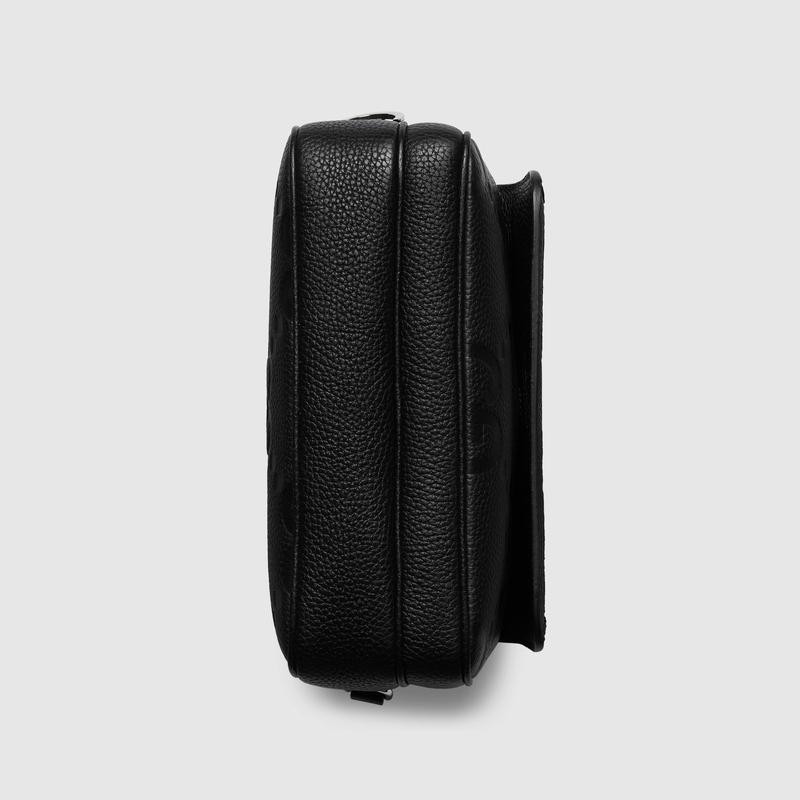 グッチ GUCCI ジャンボGG スモール ボディバッグ ブラックレザー GUCCI（グッチ） メンズ ジャンボGG スモール クロスボディバッグ