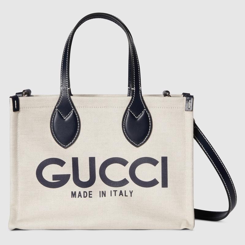 GUCCI（グッチ） レディース プリント ミニ トートバッグ【ベージュ