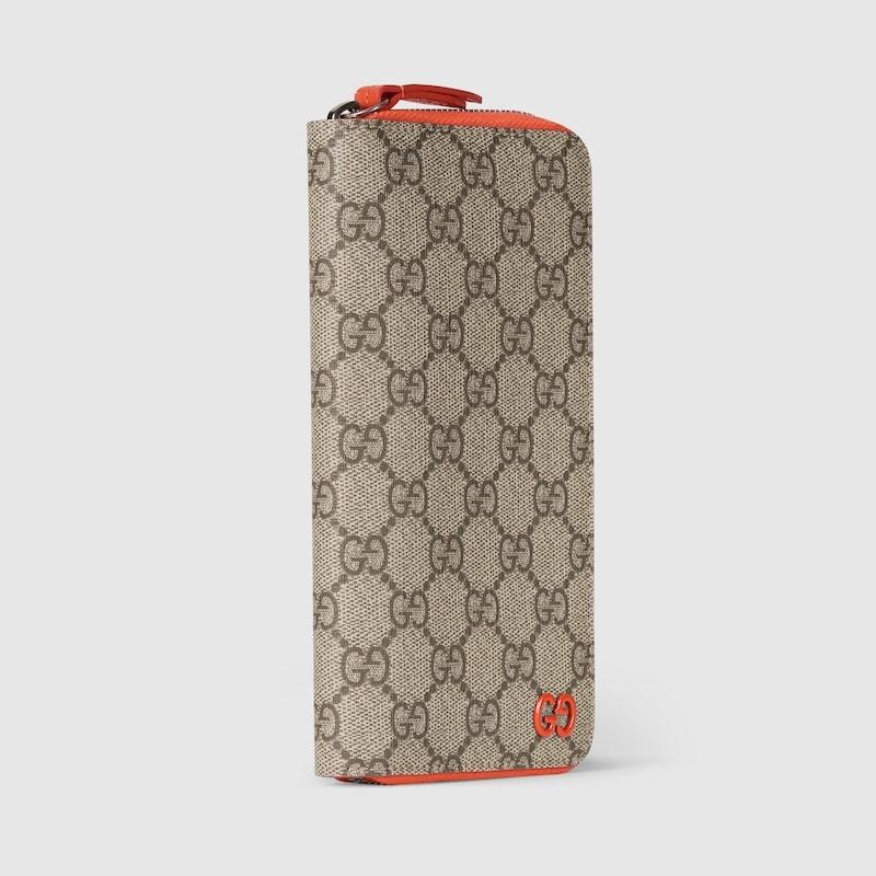 GUCCI（グッチ） メンズ ジップアラウンドウォレット 財布オレンジ