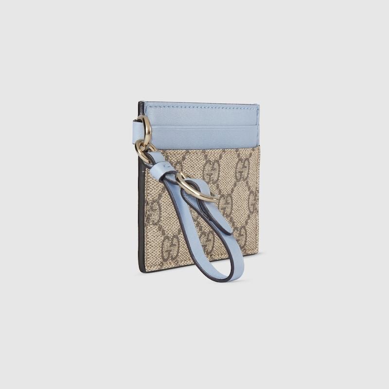 GUCCI グッチ レディース GGエンブレムストラップ付き パスケース