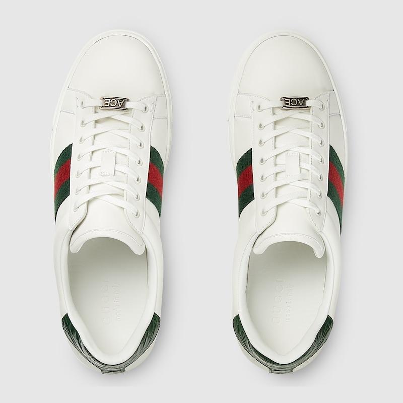 グッチ GUCCI メンズ エースウェブ ストライプ スニーカー【  - 】【送料無料】【正規品】の画像
