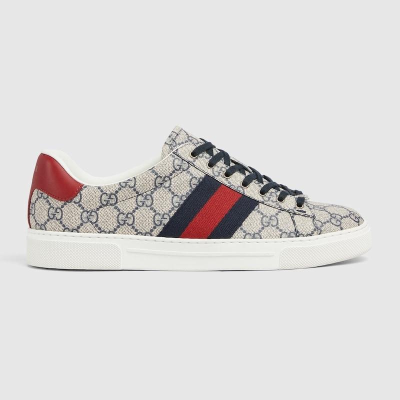 GUCCI（グッチ） メンズ エースウェブ ストライプ スニーカー【送料 