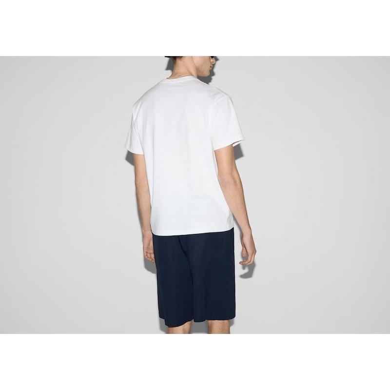 GUCCI（グッチ） メンズ コットンジャージー Tシャツ【ホワイト