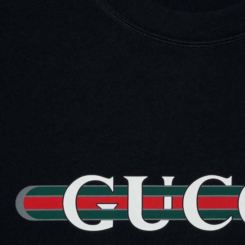 グッチ GUCCI メンズ プリント コットンジャージー Tシャツ【ダークブルー 】【送料無料】【正規品】の画像