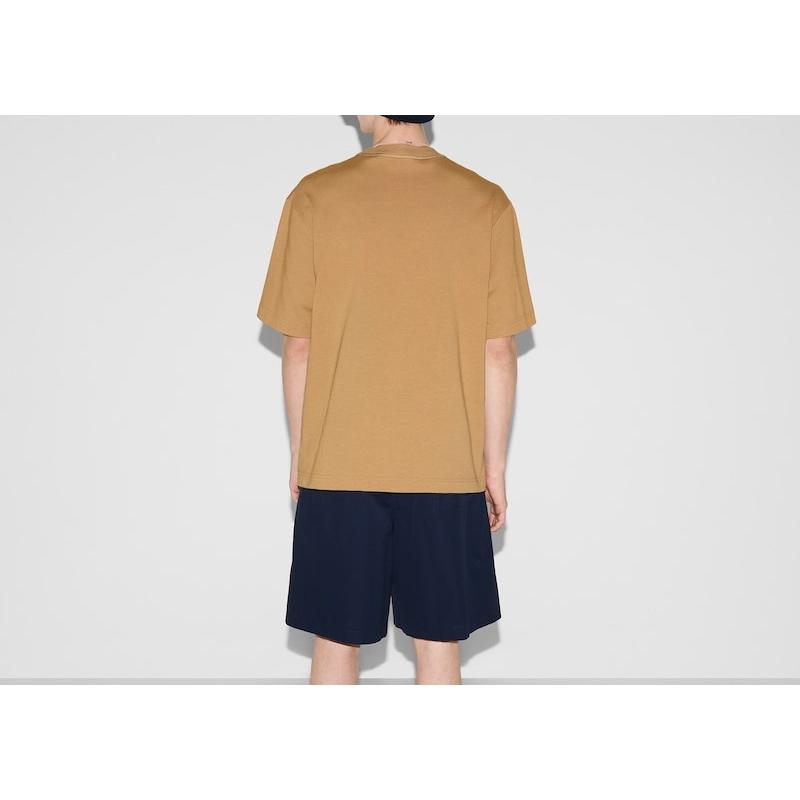 グッチ GUCCI メンズ プリント コットンジャージー Tシャツ【キャメル 】【送料無料】【正規品】の画像