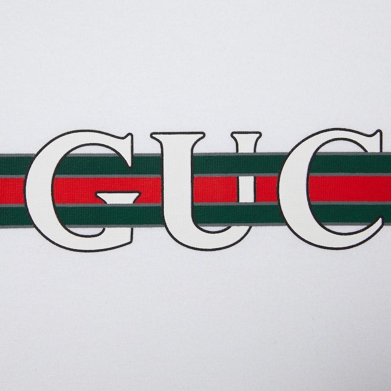 グッチ GUCCI メンズ プリント コットンジャージー Tシャツ【ホワイト 】【送料無料】【正規品】の画像