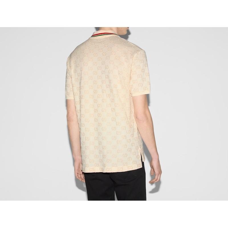 GUCCI（グッチ） メンズ GGコットンピケ ポロシャツ【送料無料】【正規