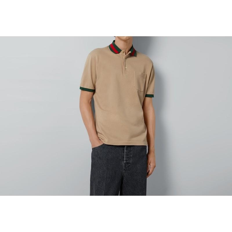 GUCCI ポロシャツ ストライプ襟 gu-4127_1.jpg