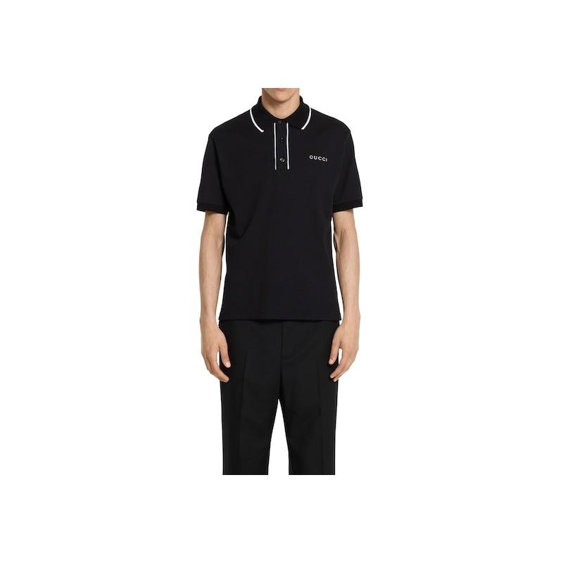 グッチ GUCCI メンズ エンブロイダリー コットンピケ ポロTシャツ【  - 】【送料無料】【正規品】の画像
