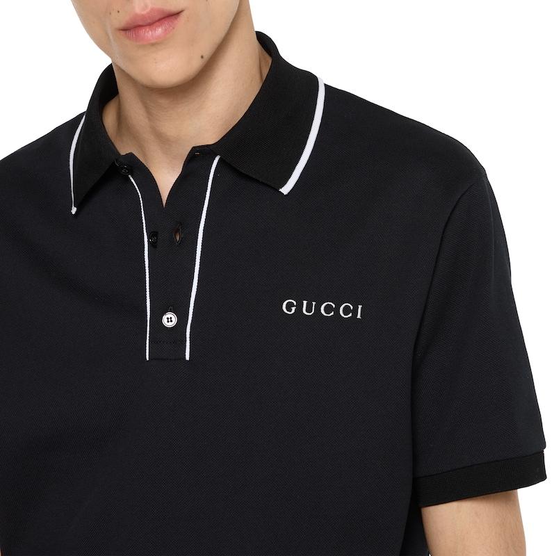 グッチ GUCCI メンズ エンブロイダリー コットンピケ ポロTシャツ【  - 】【送料無料】【正規品】の画像