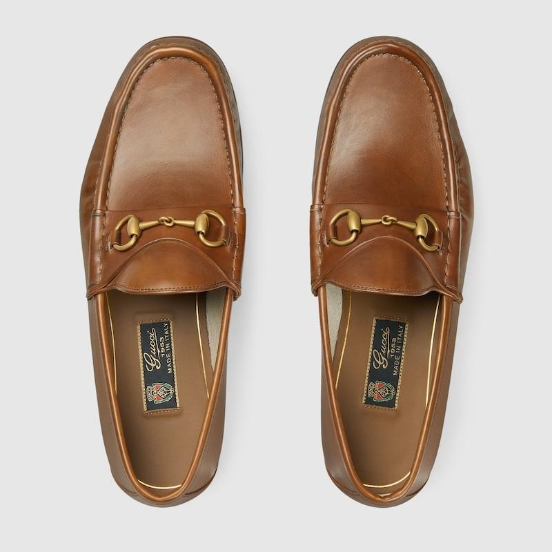 GUCCI（グッチ） メンズ ホースビット 1953 ローファー【ブラウン